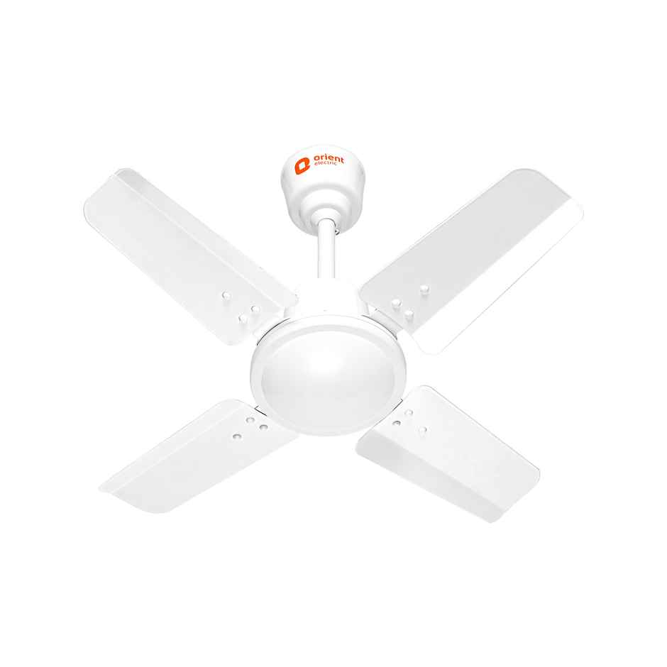 Orient Electric Aluminium Base New Air Plus Ceiling Fan, 600mm, 4 Blades, White