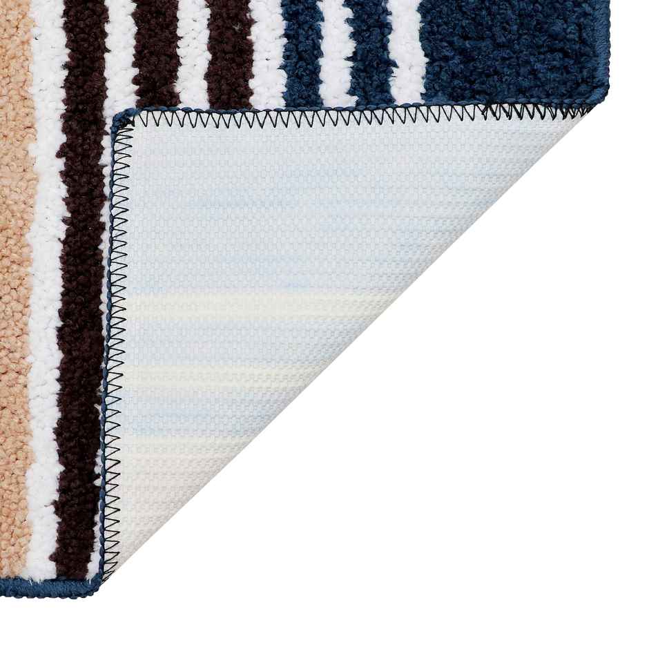 Homeharmony Non-Slip Bath Mat | Blue | 58 x 36 cm