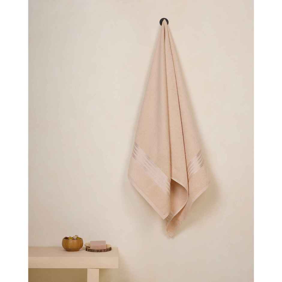 Himeya Quick Dry 380 GSM Cotton Bath Towel | Desert Sand