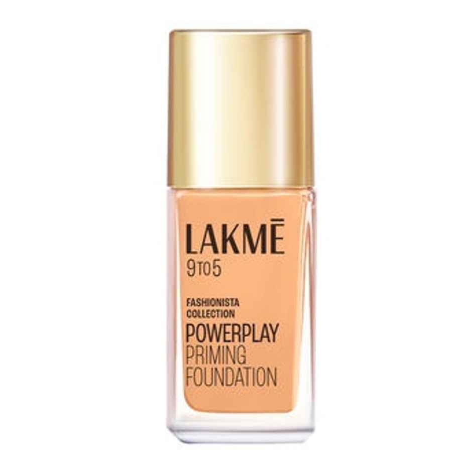 Lakme 9To5 Powerplay Priming Foundation Built In Primer Long-Lasting Spf 20 - Warm Light