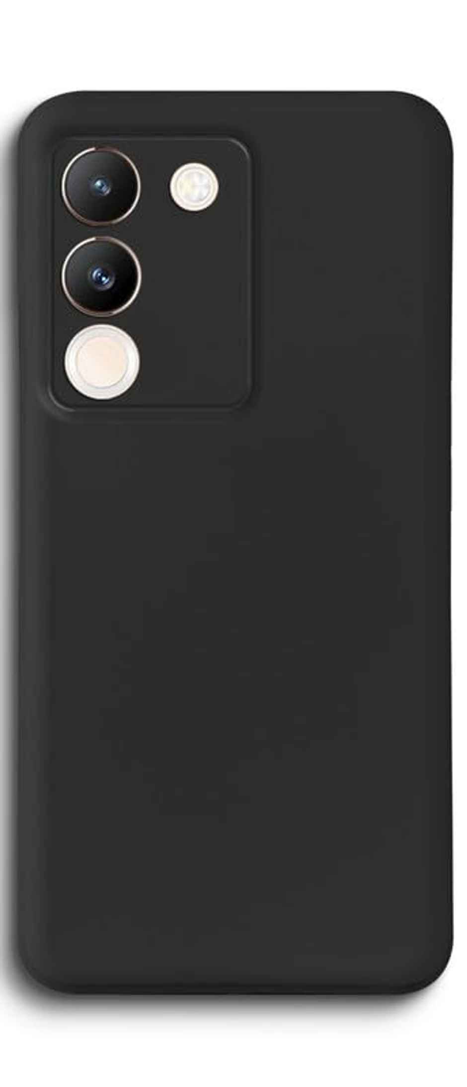Kwine Case Vivo Y200 5G Back Cover - Black Bordered Transparent Case