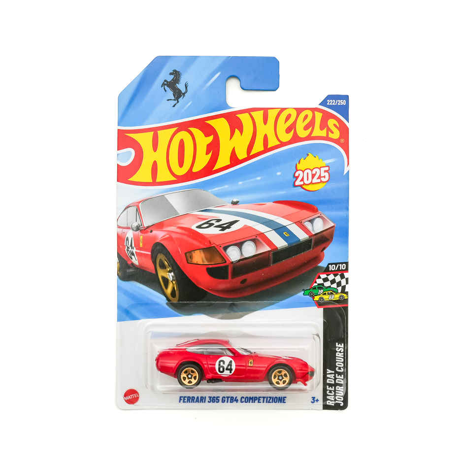 Hot Wheels Worldwide Basic Car | Hw Ferrari 365 Gtb4 Competizione Toy Car For Kids & Collectors