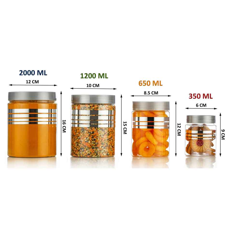 2Mech Plastic Grocery Container 1200 ml 650 ml 350 ml 250 ml