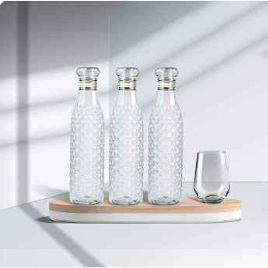 YELLOCUT Diamond Water Bottle | White