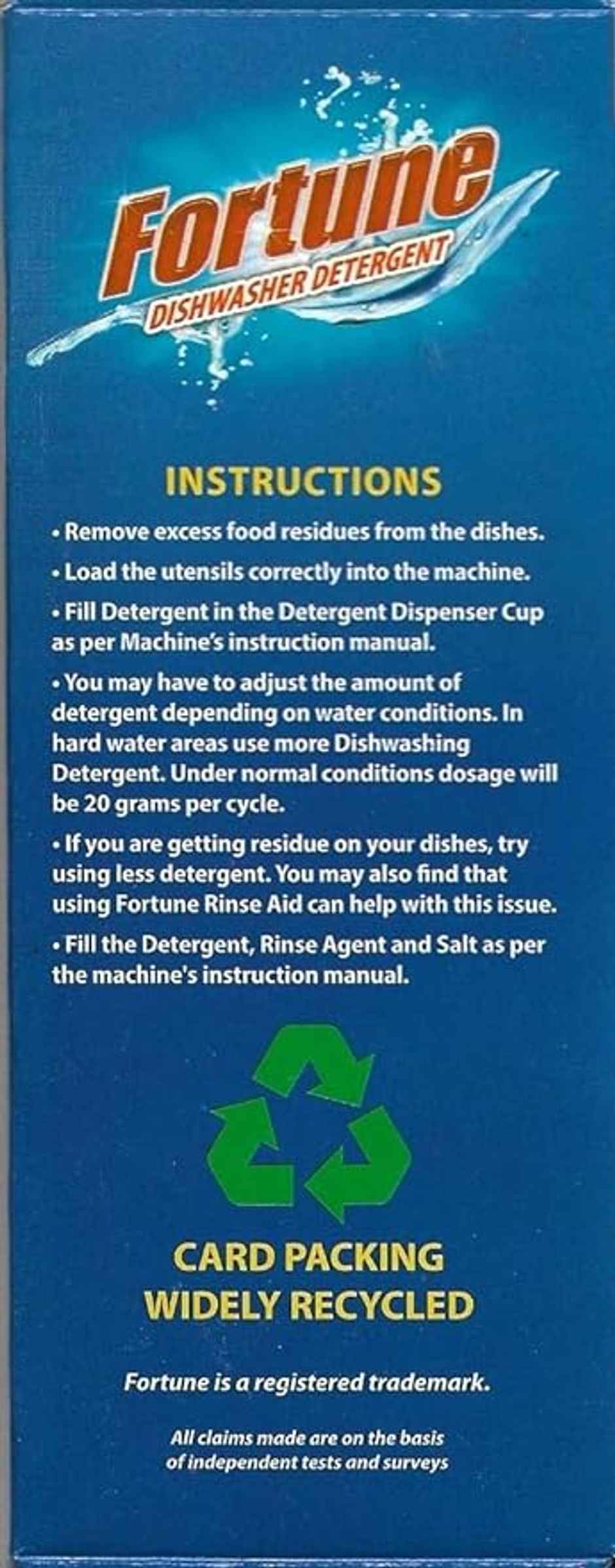 Fortune Dishwasher Detergent