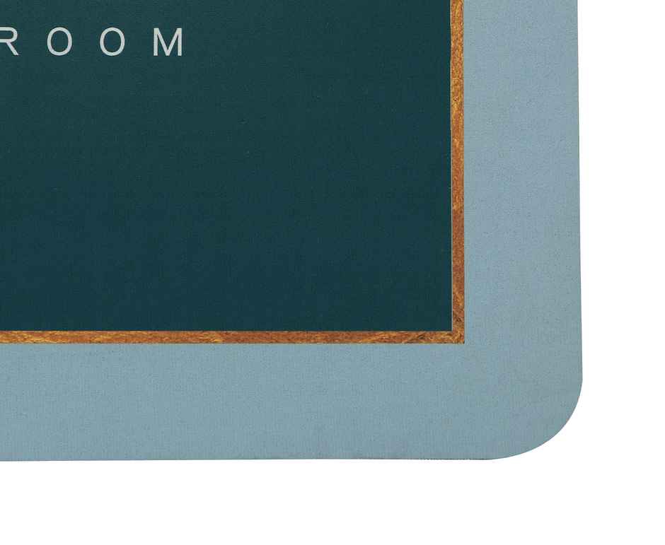 Homeharmony Rubber Floor Protecting Mat, Multi Blue (57x36Cm)