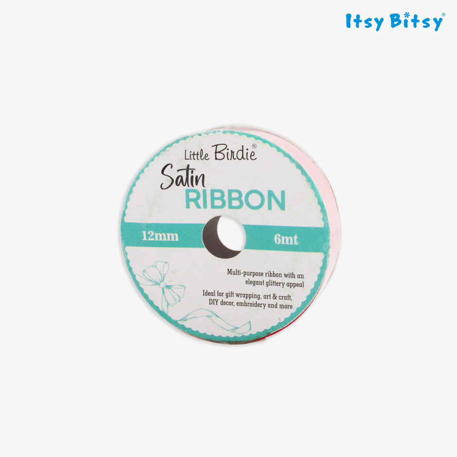 Itsy Bitsy Satin Ribbon | 12 mm | Red | 6 m | 1 Roll | LB