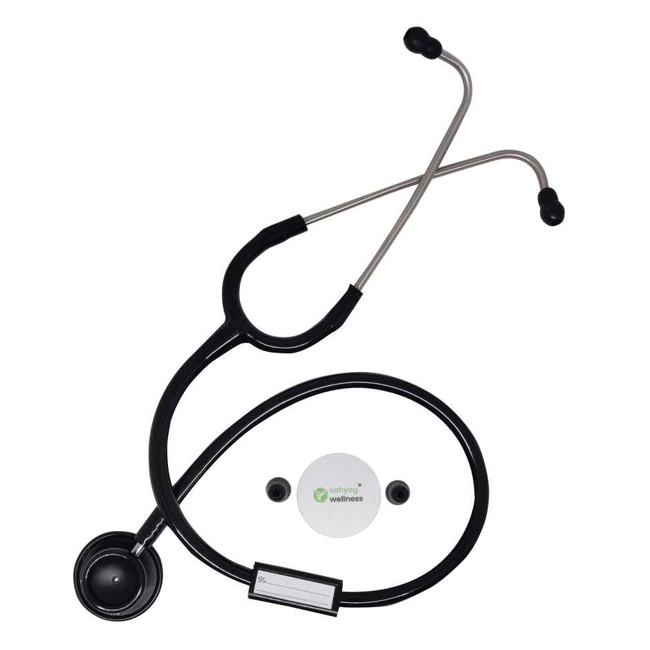 Sahyog Wellness Professional's Sensitivity Stethoscope for Medical Students And Doctors - Black