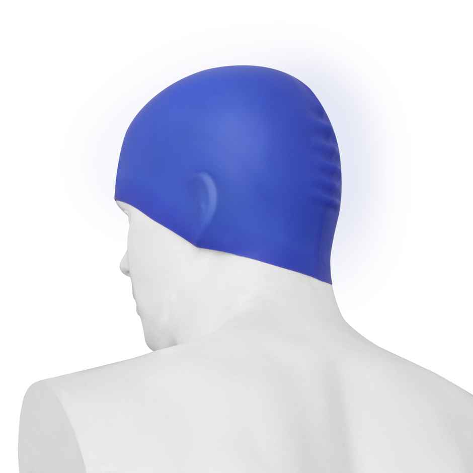 Nivia Classic Silicone AduLiter Swimming Cap - Royal Blue