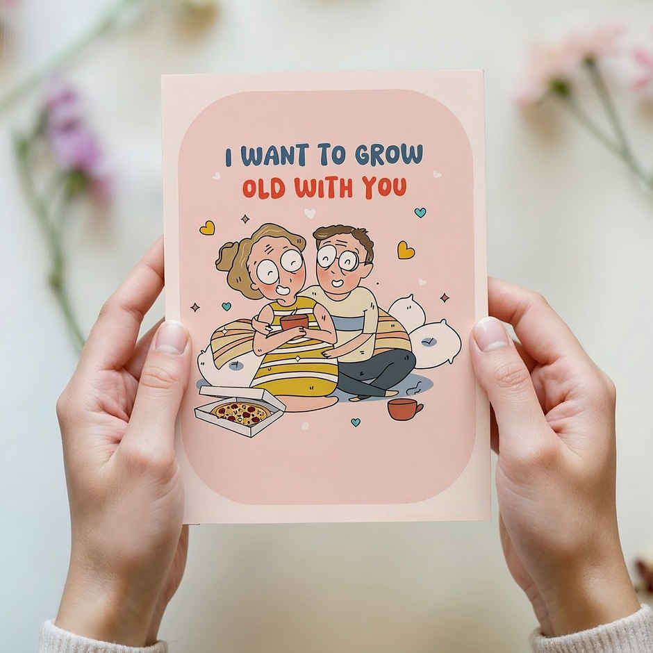 Let's Grow Old Together | Love Greeting Card | Oye Happy