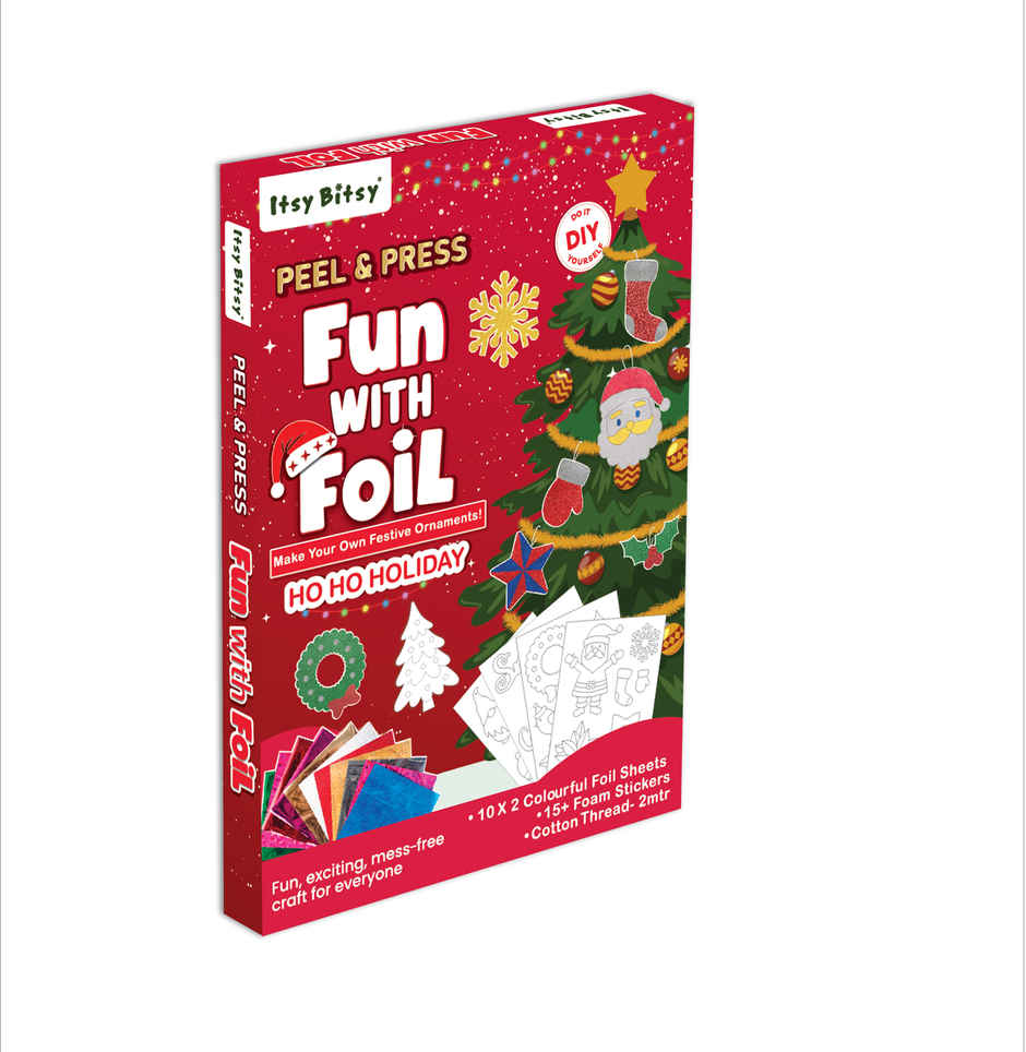 DIY Peel and Press Foil with Fun Kit Ho Ho Holiday | Approx 23.8 x 16.7 x 2.8 cm 1 Box IB
