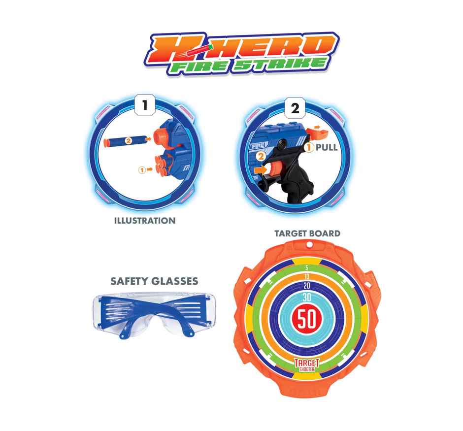 X-Hero-Fire Strike- Blue Orange 0xc0048104f0 (Assorted)