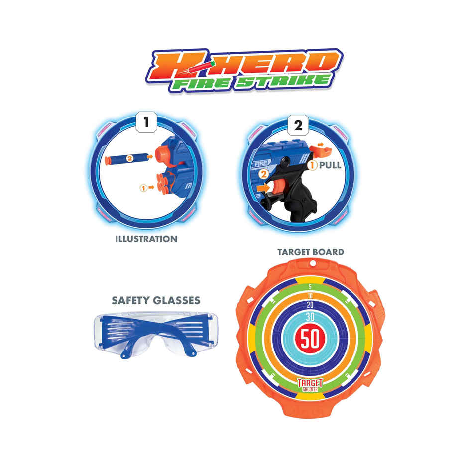 X-Hero-Fire Strike- Blue Orange (Assorted)