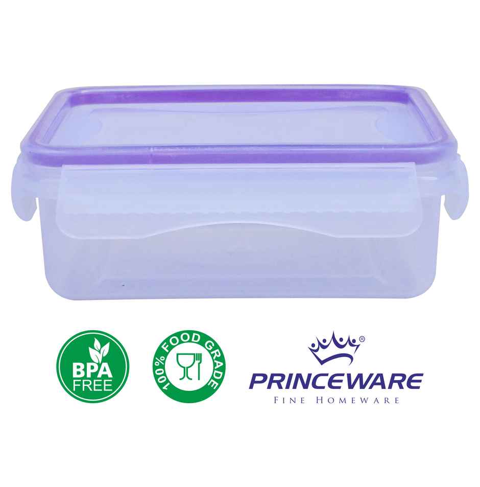 Princeware Click N Seal Rectangle Container 1190 ml | 205 x 133 x69 Mm