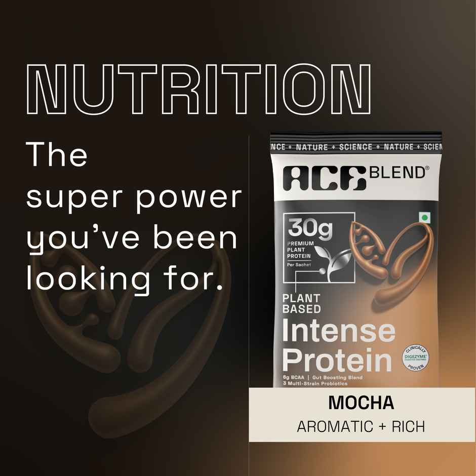 Ace Blend Premium Plant Protein | Mocha | Intense