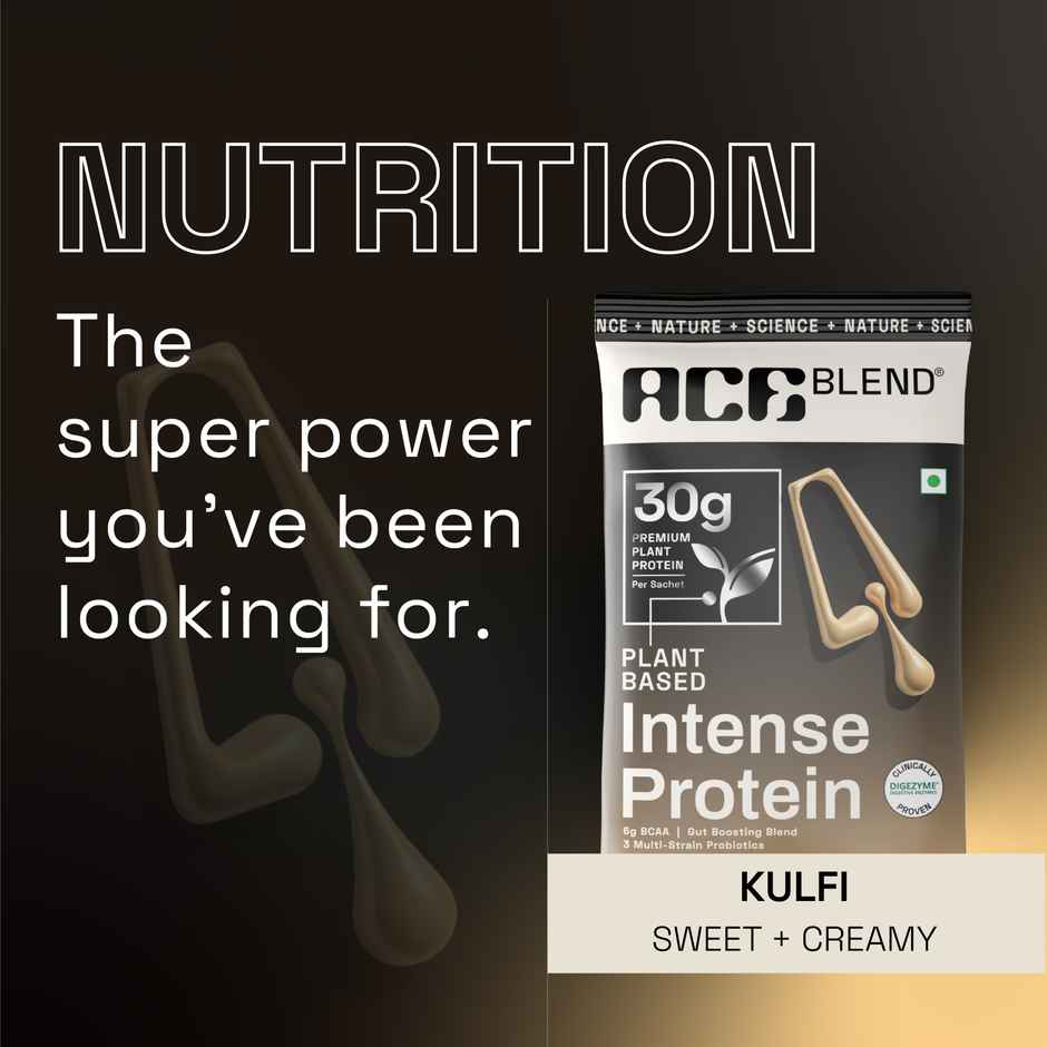 Ace Blend Premium Plant Protein | Kulfi | Intense
