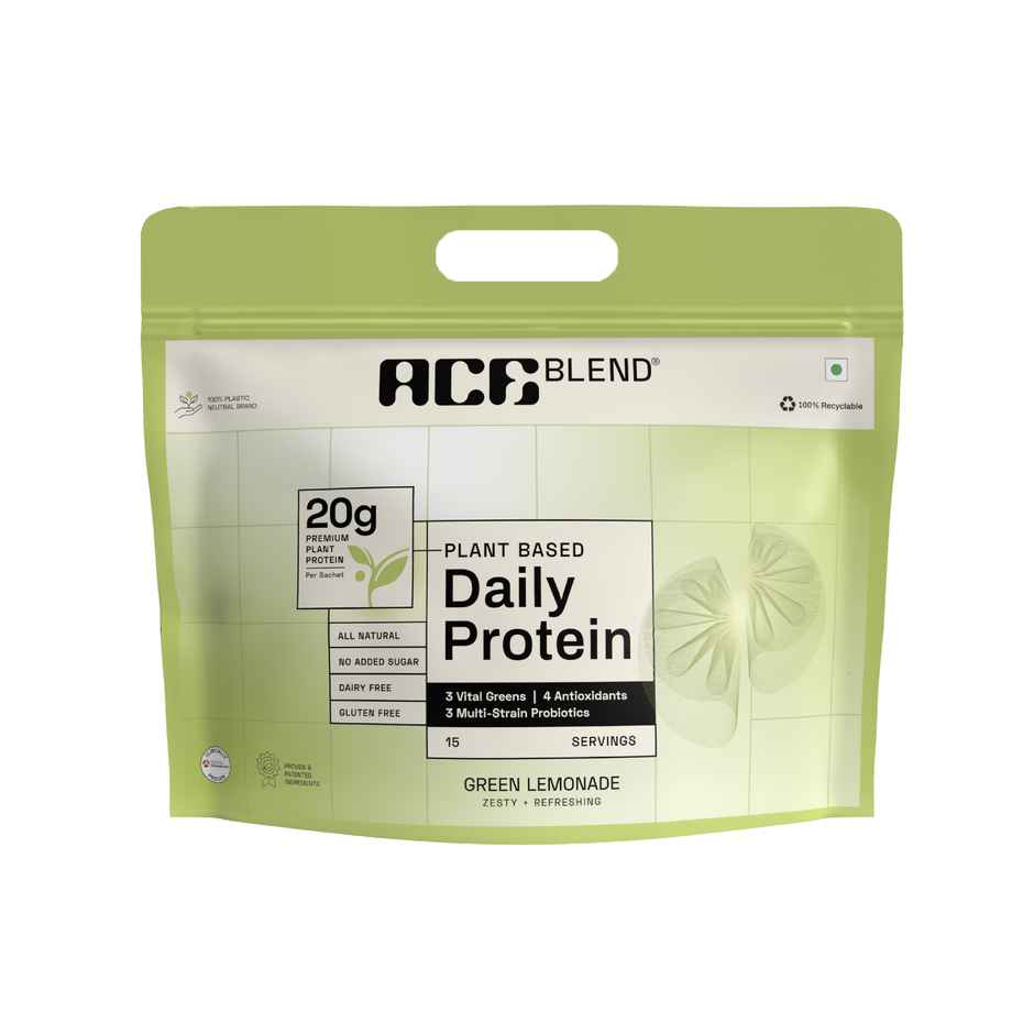 Ace Blend Premium Plant Protein | Green lemondae | Daily