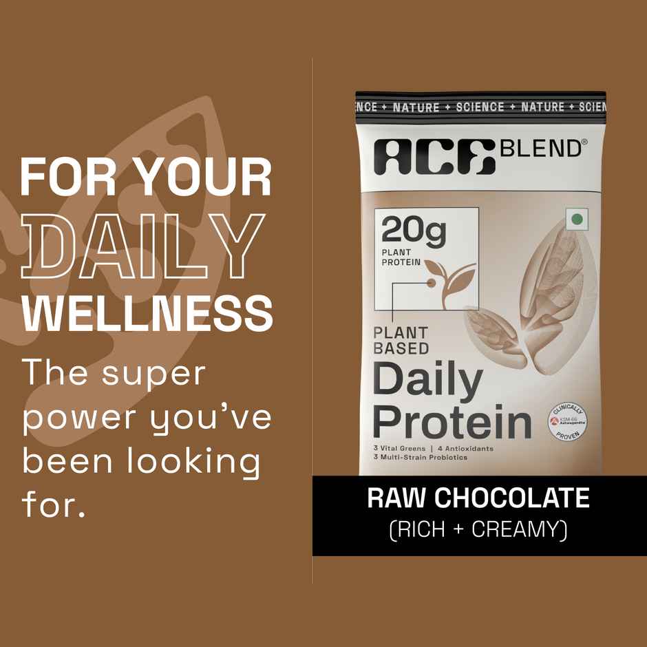 Ace Blend Premium Plant Protein | Raw chocolate - Daily