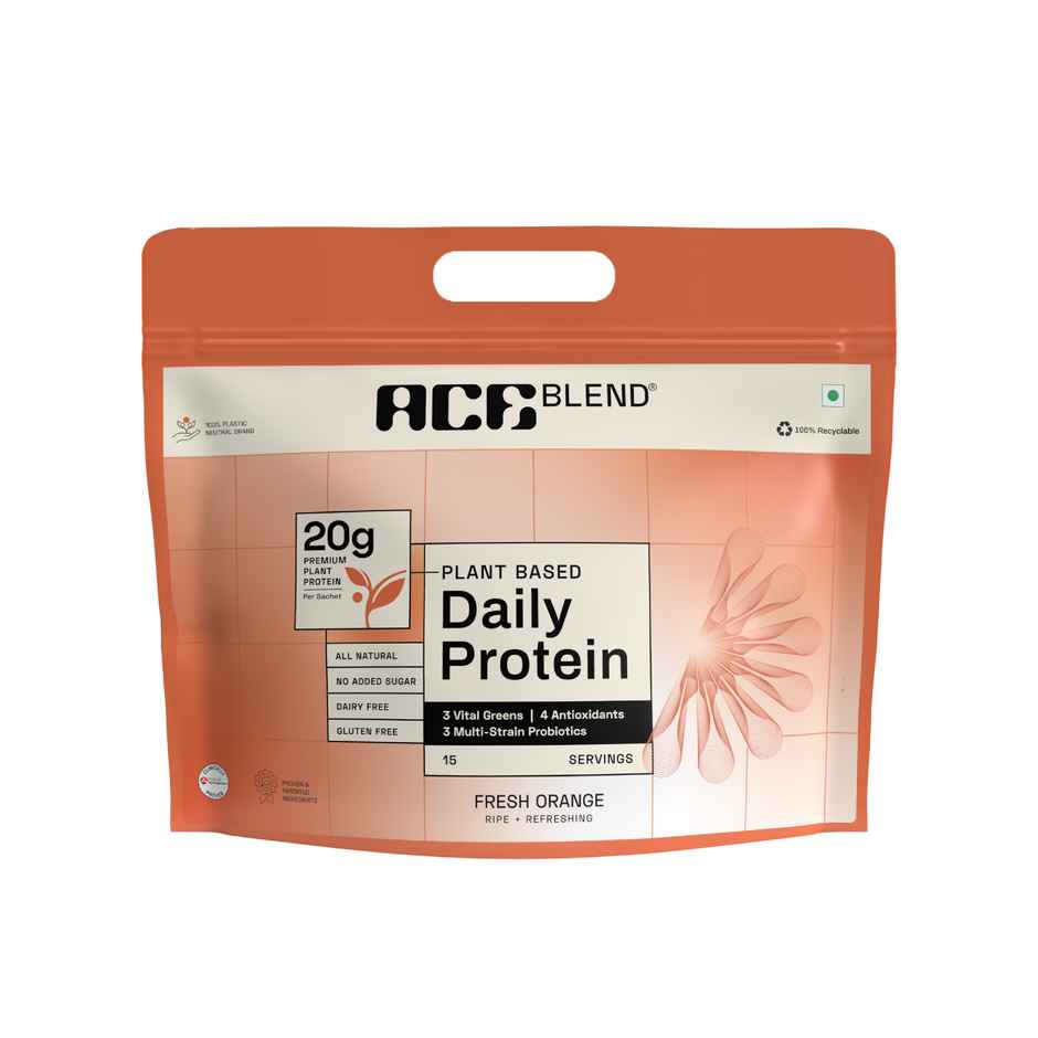 Ace Blend Premium Plant Protein | Orange | Daily