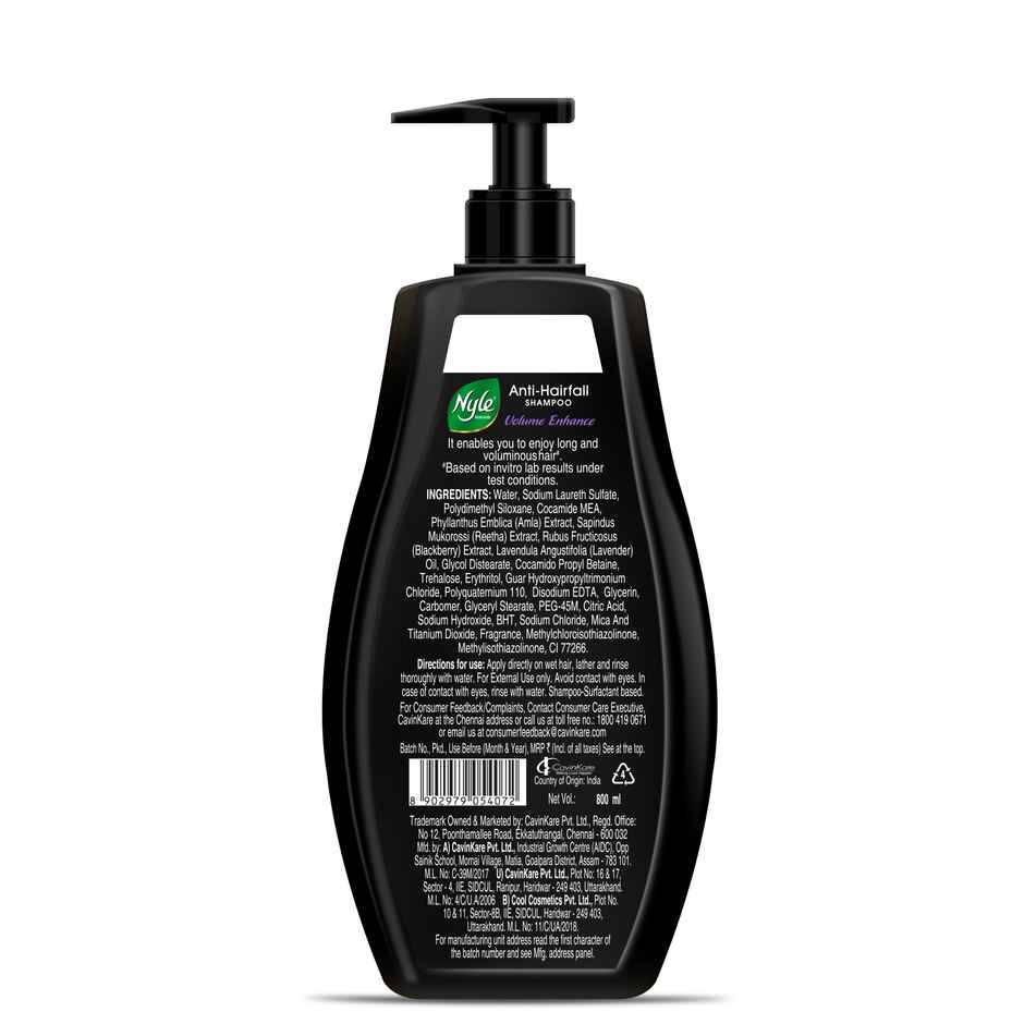 Nyle Naturals Volume Enhance Shampoo With Goodness Of Reetha And Blackberry