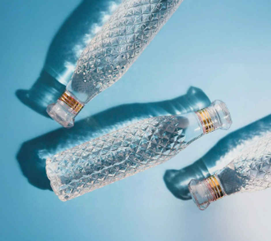 YELLOCUT Diamond Water Bottle | White