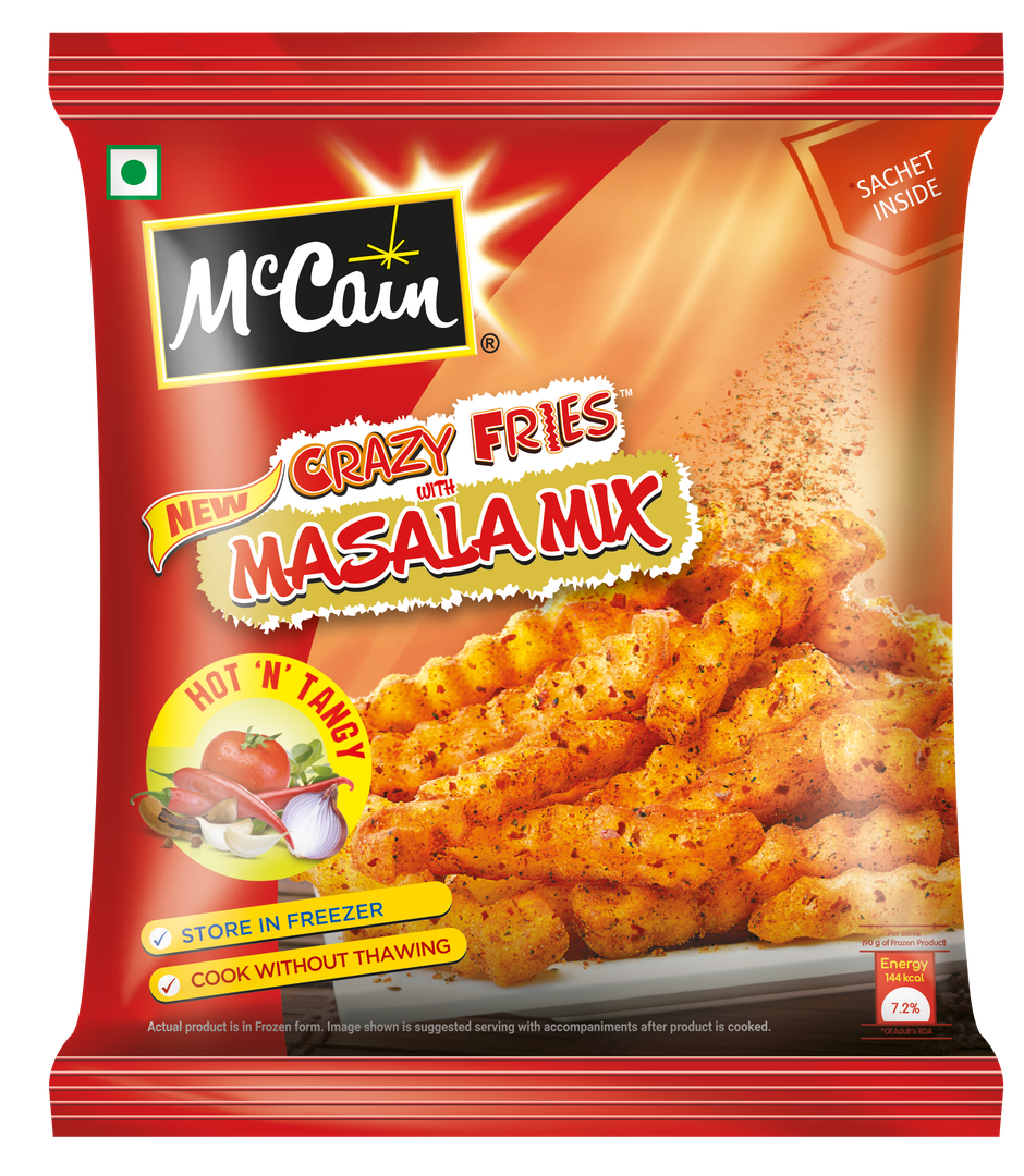 McCain Crazy Fries Masala MixHot 'n' Tangy Combo 