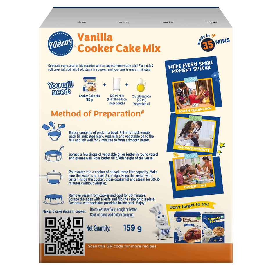 Pillsbury Vanilla Cooker Cake Mix | Baking Essential