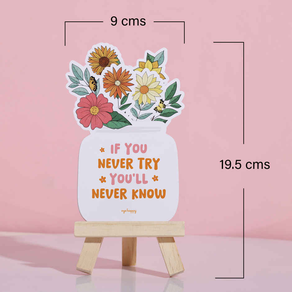 Positive Vibes Easel with Quotes on Positivity and Happiness | Oye Happy