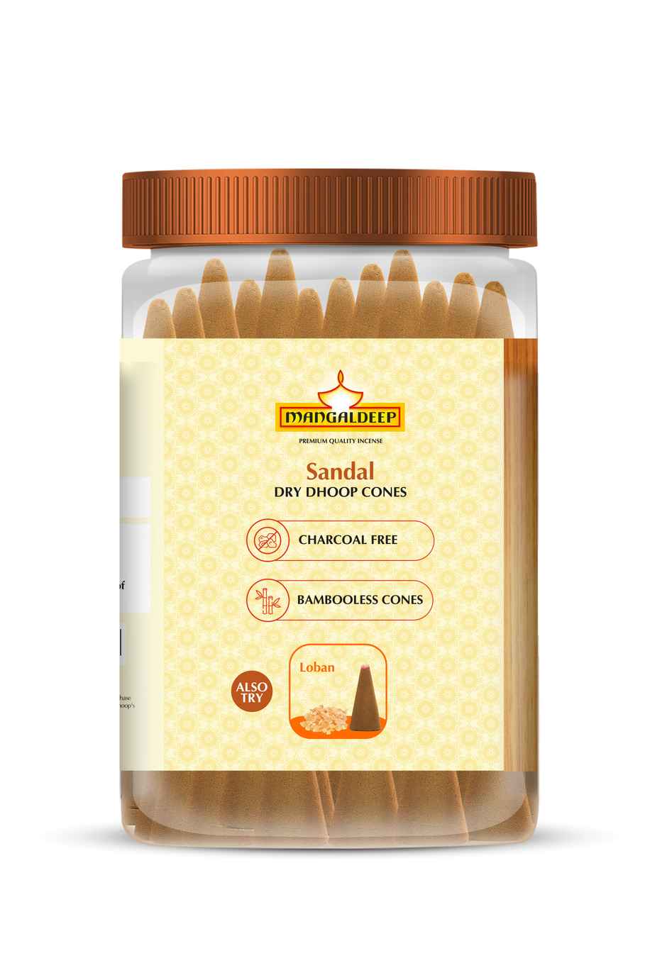 Mangaldeep Dry Dhoop Cones - Sandal