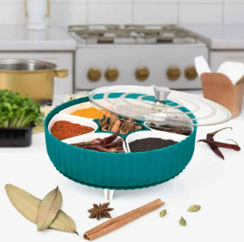 YELLOCUT Plastic Spice Box | Multicolour - 2 L