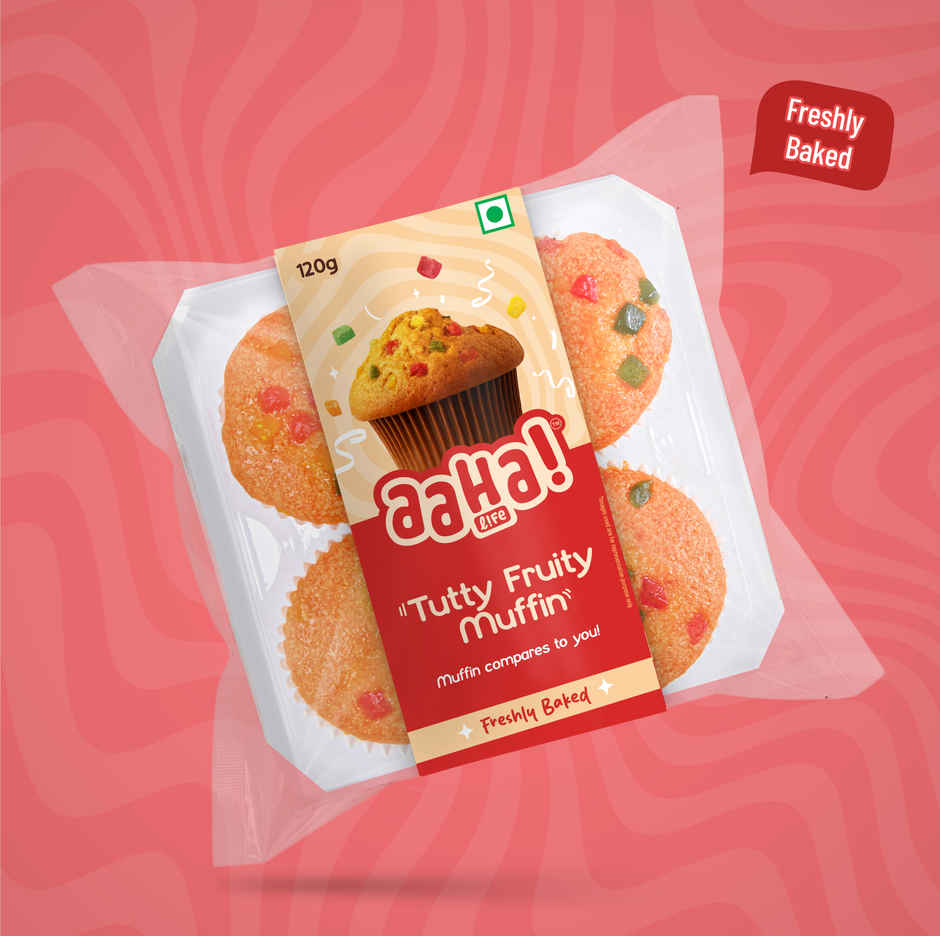 Aaha Life Fresh Tutty Fruity Muffin | Eggless