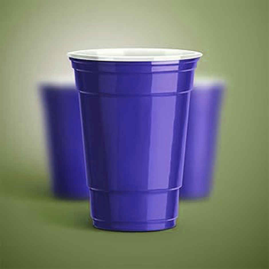 Beer Pong Party Drinking Glasses | Blue | Ezee
