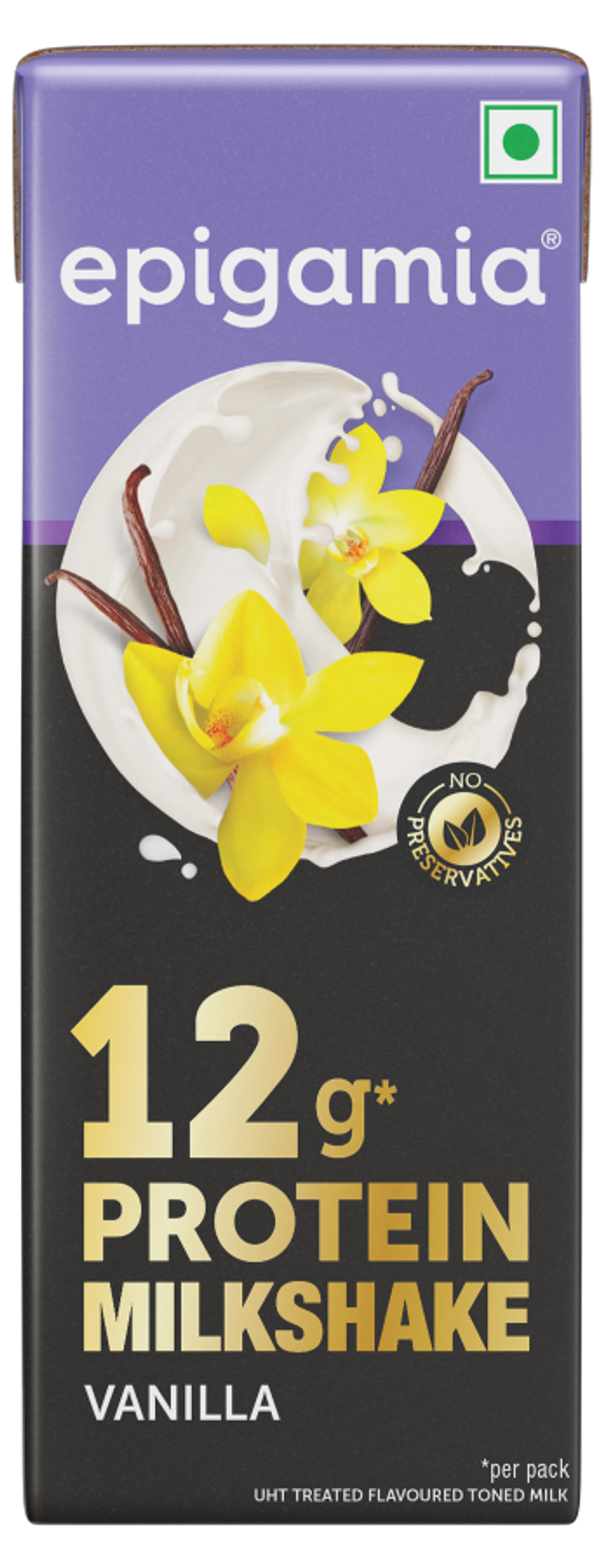 Epigamia 12g Protein Milkshake, Vanilla