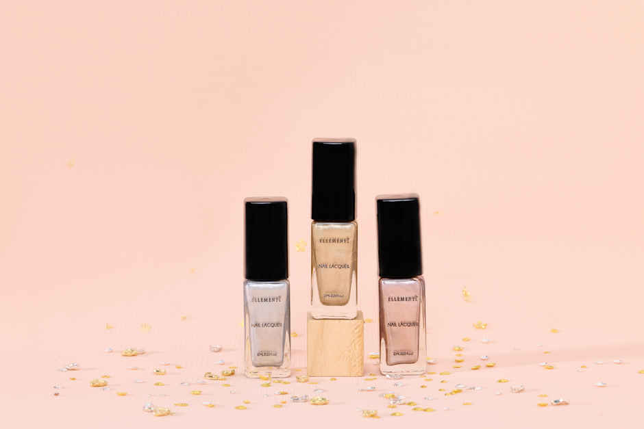 Ellement Co. Celestial Shimmer Nail Polish Kit | Shimmery Glam Shades | Long-Lasting Gloss