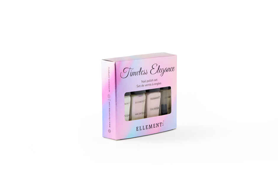 Ellement Co. Timeless Elegance Nail Polish Kit | Office-Friendly Everyday Shades | Quick Dry