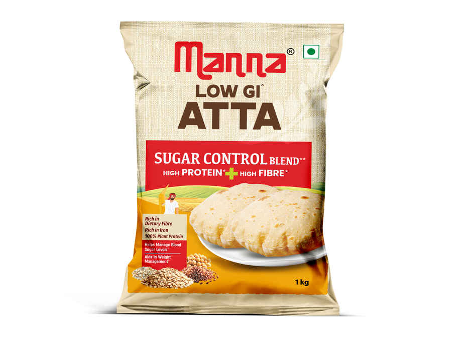 Manna Low Gi Atta - Diabetic Friendly| High Protein & Fibre