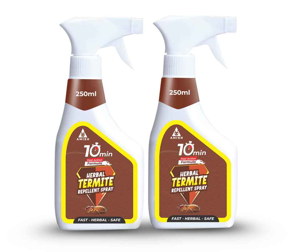 Amish Herbal Termite Spray 250 Ml Pack Of 2 |10 Minutes Result Guarantee | 100% Organic No Chemical