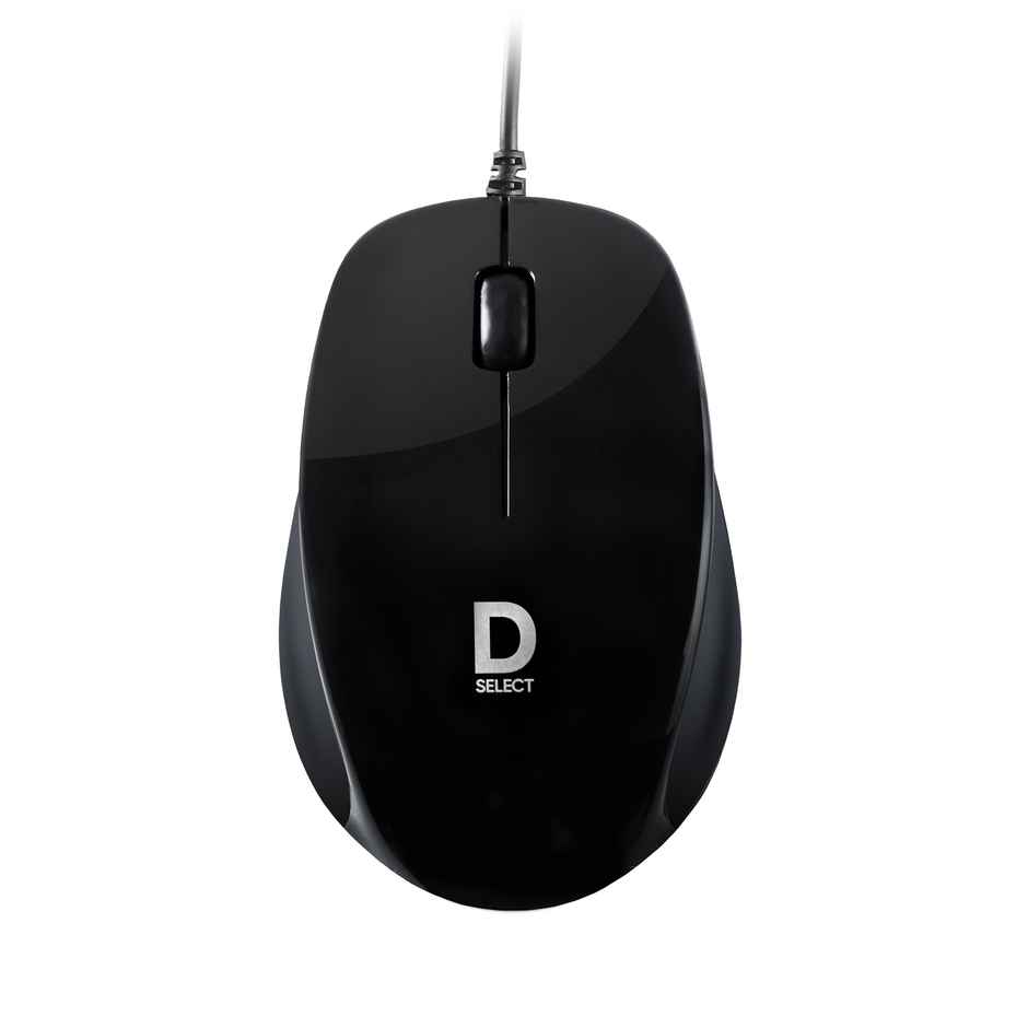 D Select Dell Exclusive Wired Mouse Ds111-Black With Usb Type A Connector 1200Dpi