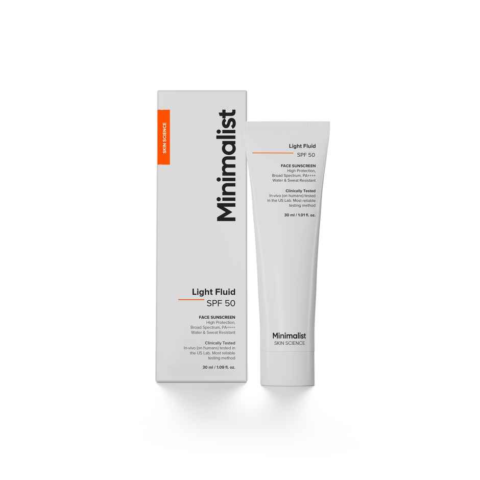 Minimalist Light Fluid SPF 50 Face Sunscreen