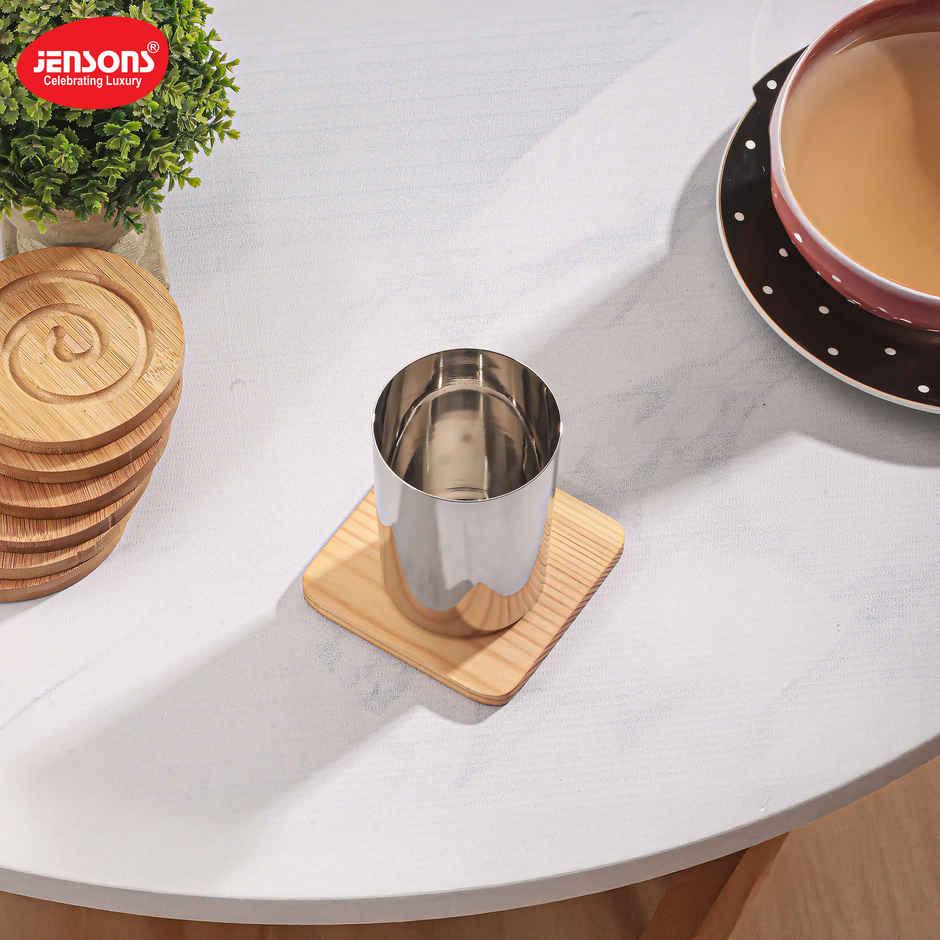 Jensons Stainless Steel Royal Drinking Glass | 300 ml