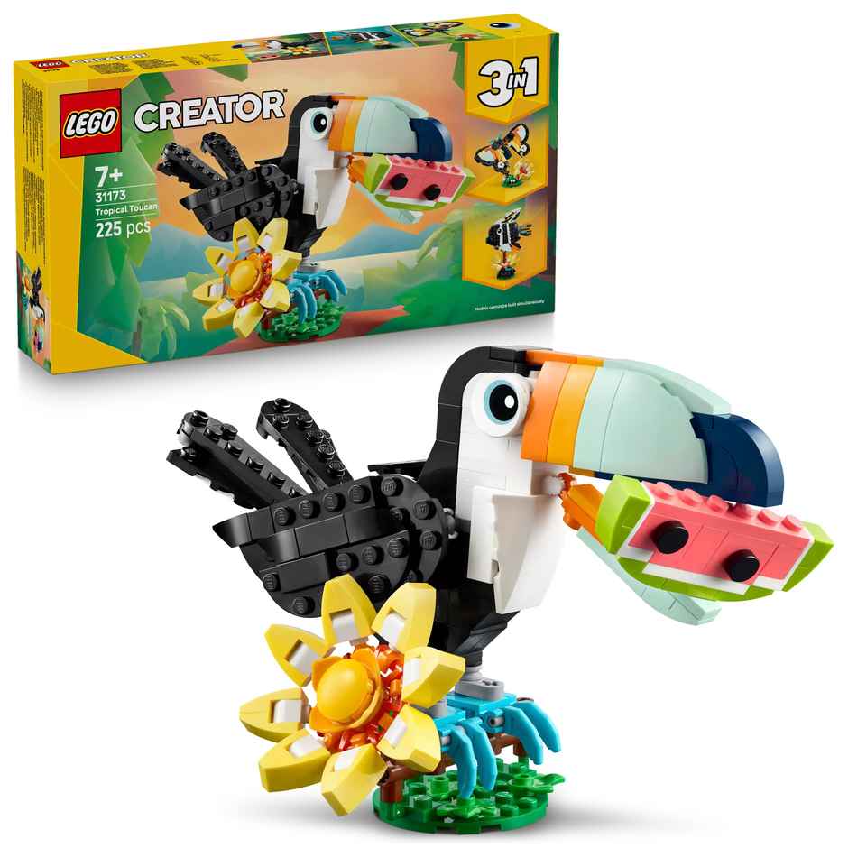 LEGO Creator 3in1 Wild Animals Tropical Toucan Figure Playset 31173