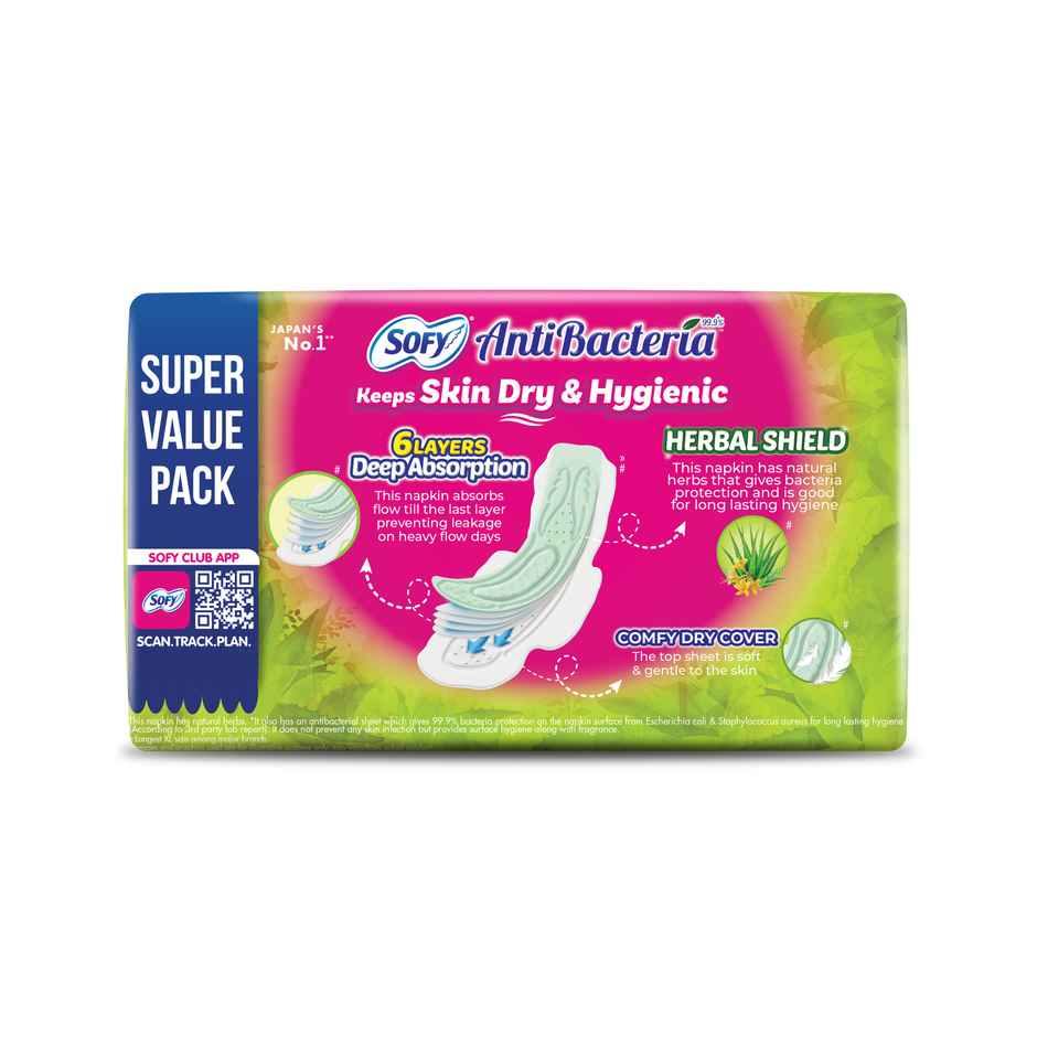 Sofy Anti Bacteria Sanitary Pads | XL