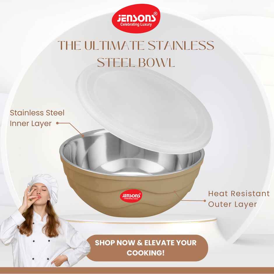 Jensons New Flora Storage Bowl Set | Light Beige