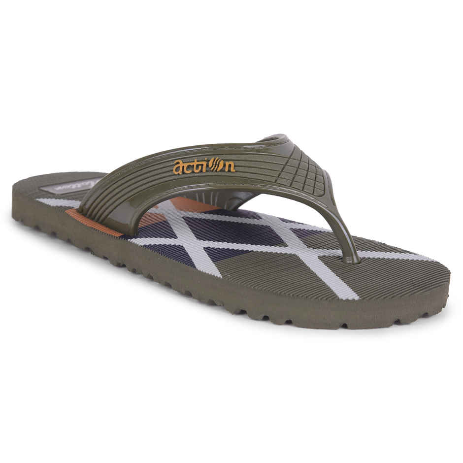 Action Men's Gfl-3825 Slippers | Evening Walk | Bathroom | Room Slippers | Mint Green - UK 7