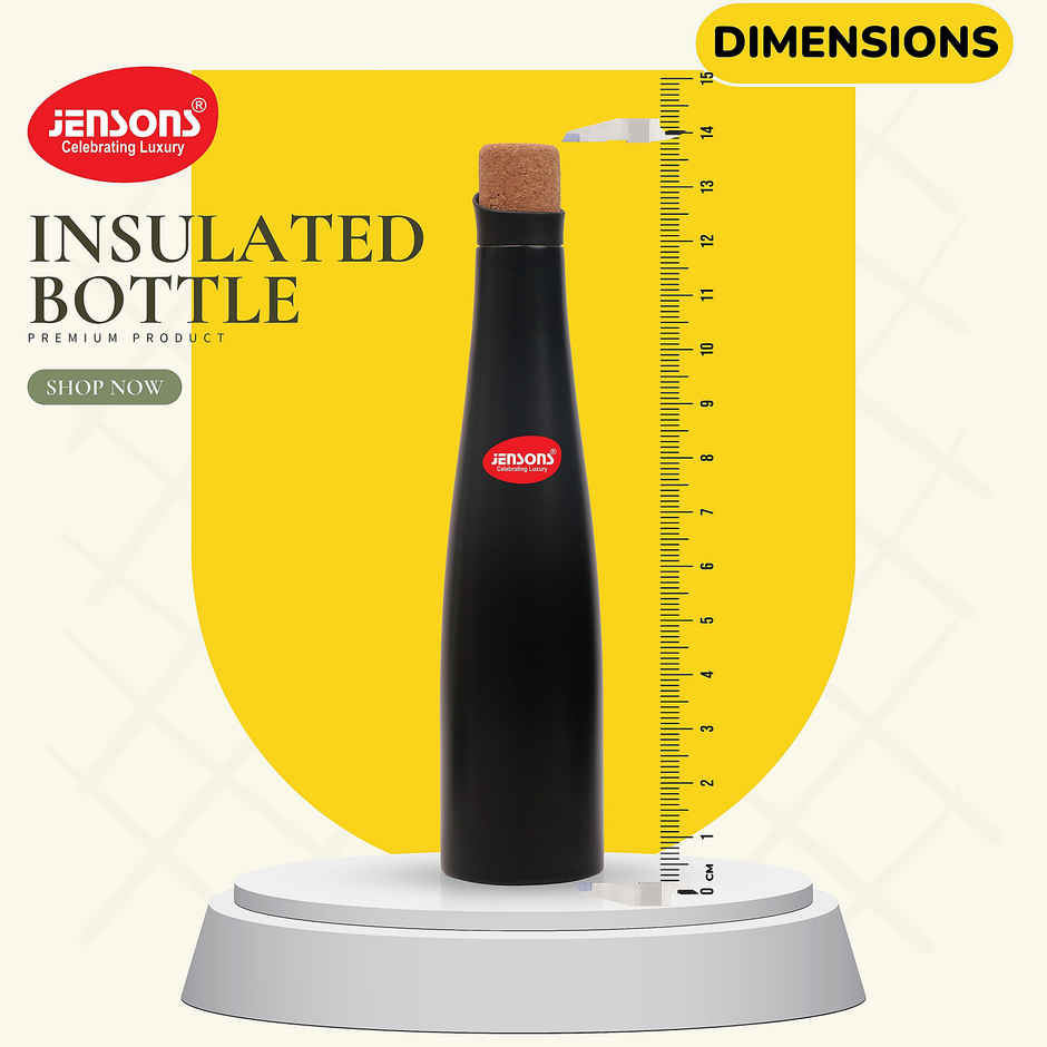 Jensons Shark Insulated Vaccume Bottle | 750 ml Black
