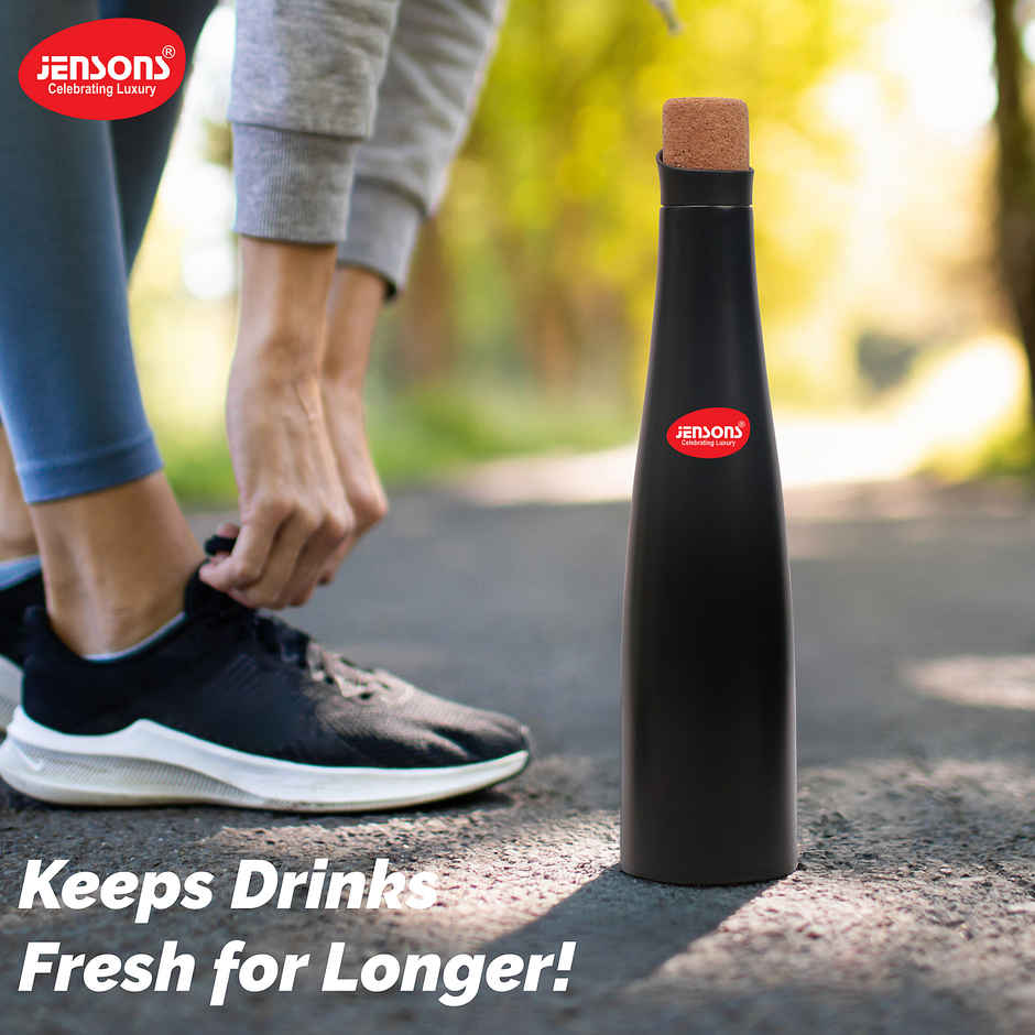 Jensons Shark Insulated Vaccume Bottle | 750 ml Black