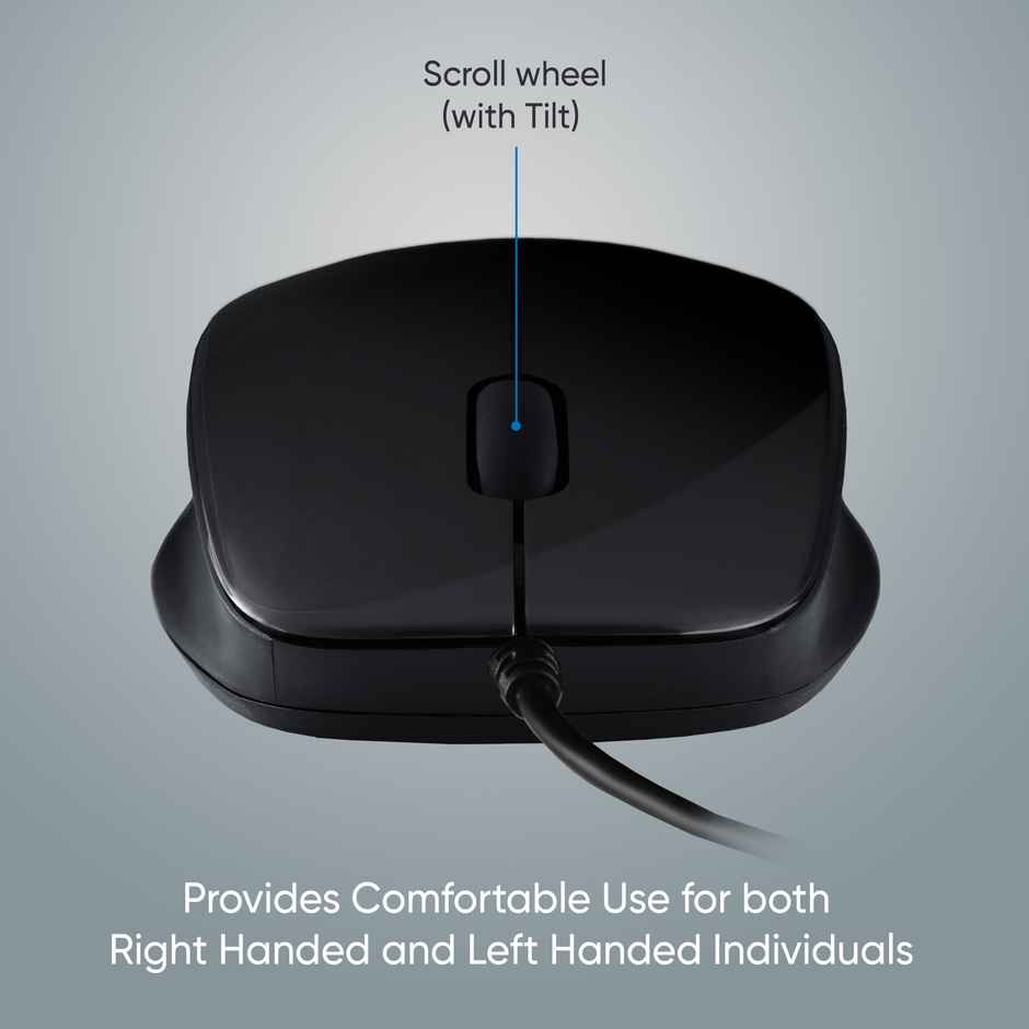 D Select Dell Exclusive Wired Mouse Ds111-Black With Usb Type A Connector 1200Dpi