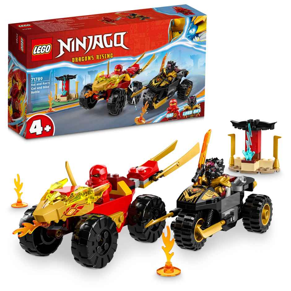 Lego Ninjago Kai & Ras's Car&Bike Battle Building Toy Set (103 Pieces)