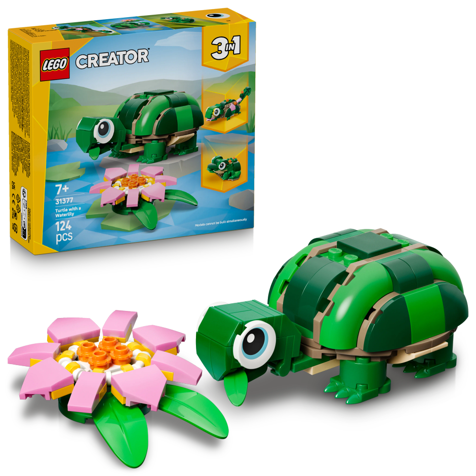 LEGO Creator 3 in 1 Turtle with a Water Lily Flower 31377