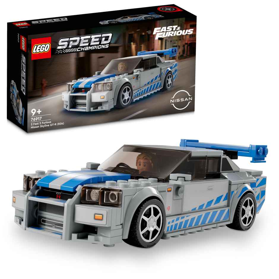 Lego Speed Champions Car 2 Fast 2 Furious Nissan Skyline Gt-R (R34)